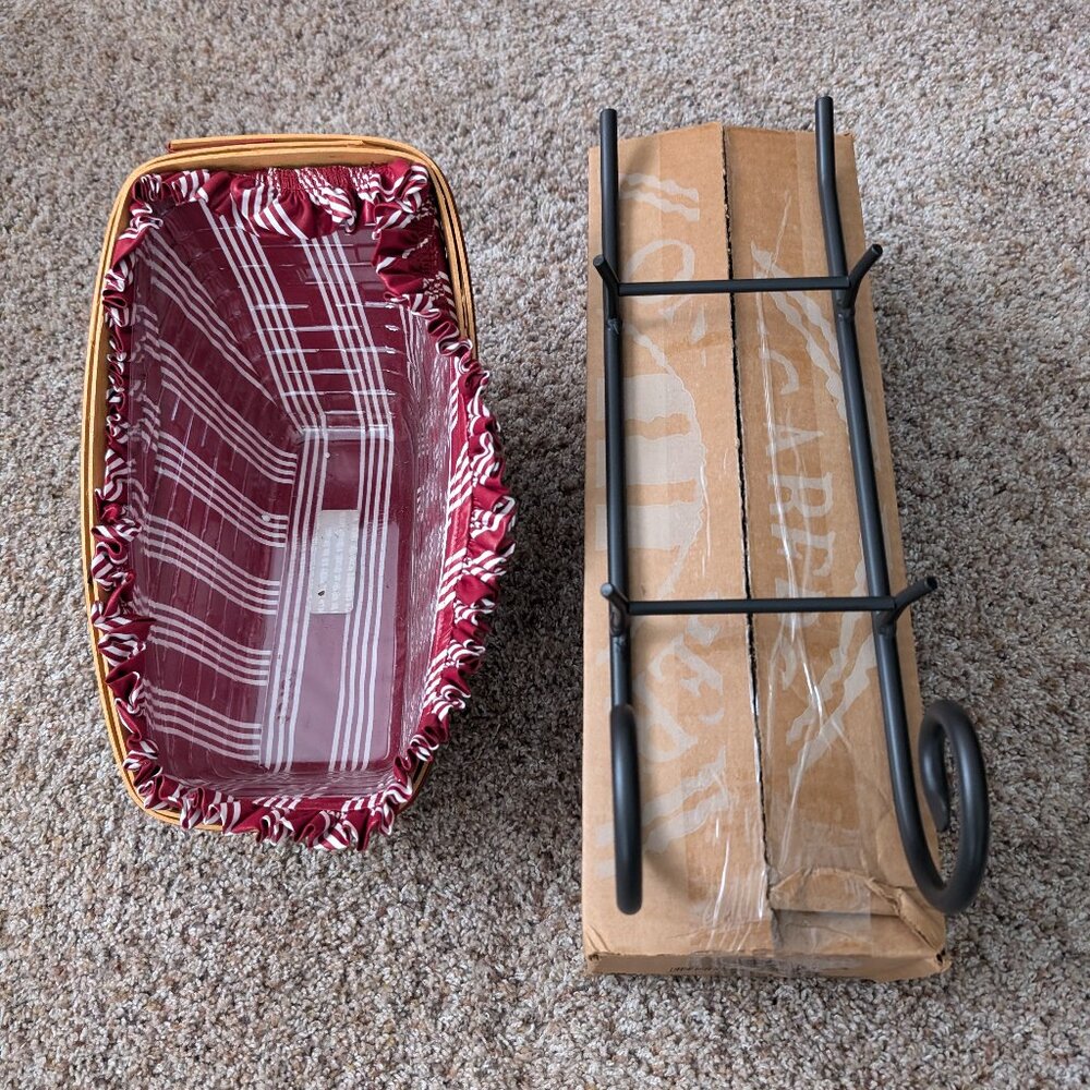 1998 Longaberger Christmas Collection Holiday Sleigh Basket - Picture 4 of 5